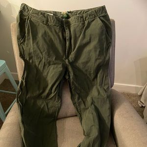 Green 42x34 chino style Cabelas pants